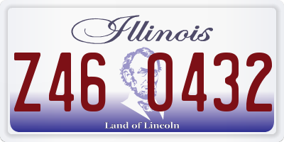IL license plate Z460432
