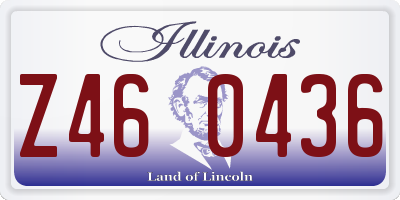 IL license plate Z460436