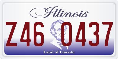 IL license plate Z460437