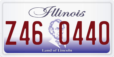 IL license plate Z460440