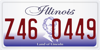 IL license plate Z460449