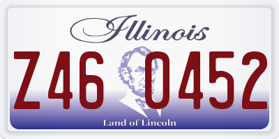 IL license plate Z460452