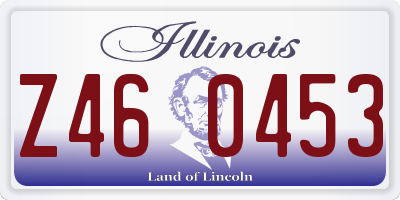 IL license plate Z460453