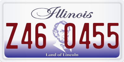 IL license plate Z460455