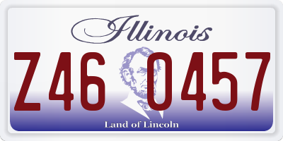 IL license plate Z460457