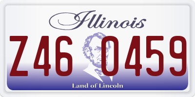 IL license plate Z460459