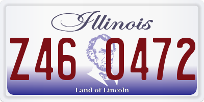 IL license plate Z460472