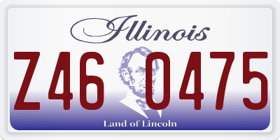 IL license plate Z460475