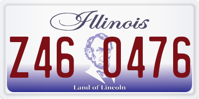 IL license plate Z460476