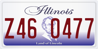 IL license plate Z460477