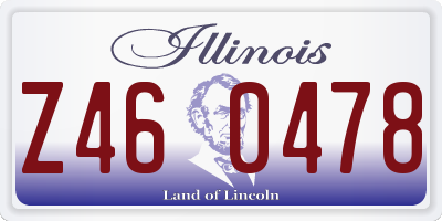 IL license plate Z460478