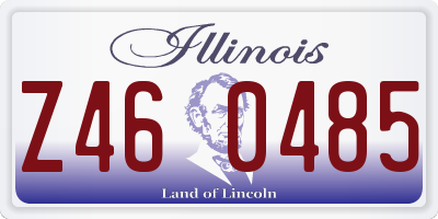 IL license plate Z460485