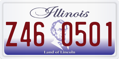 IL license plate Z460501