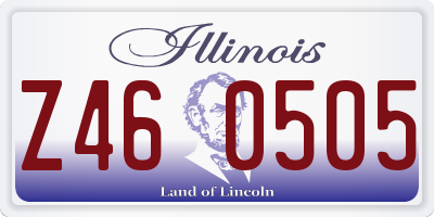 IL license plate Z460505