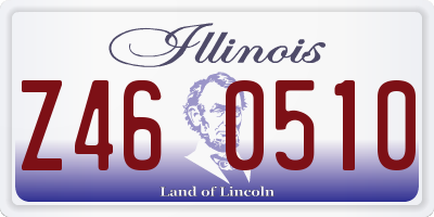 IL license plate Z460510