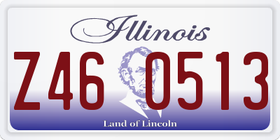 IL license plate Z460513
