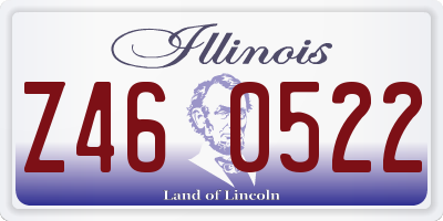 IL license plate Z460522