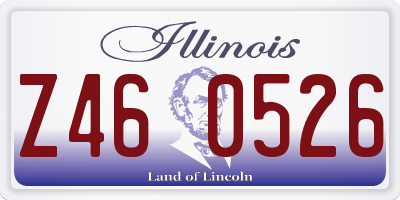 IL license plate Z460526