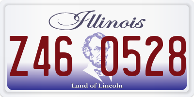 IL license plate Z460528