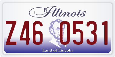 IL license plate Z460531