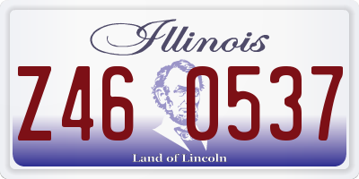 IL license plate Z460537