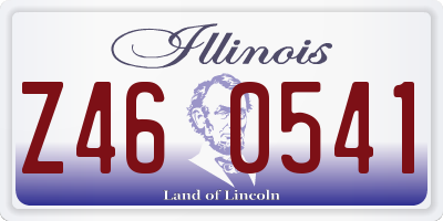 IL license plate Z460541