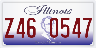 IL license plate Z460547
