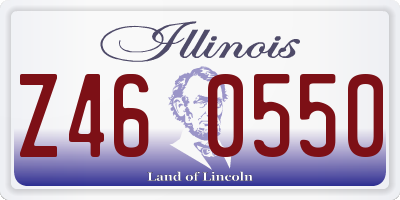 IL license plate Z460550
