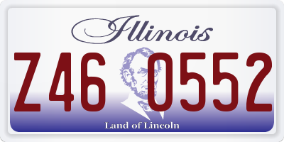 IL license plate Z460552