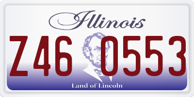 IL license plate Z460553