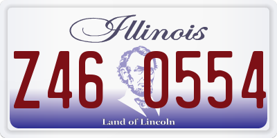 IL license plate Z460554