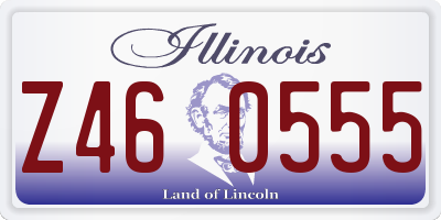 IL license plate Z460555