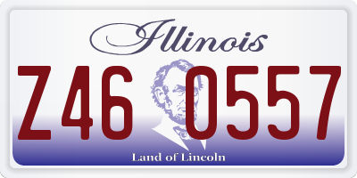 IL license plate Z460557