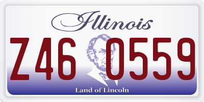 IL license plate Z460559
