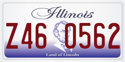 IL license plate Z460562