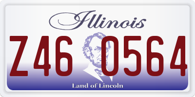 IL license plate Z460564