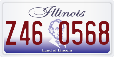 IL license plate Z460568