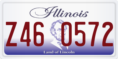 IL license plate Z460572