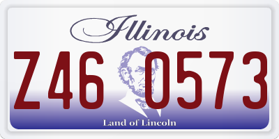 IL license plate Z460573