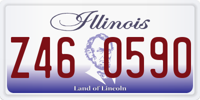 IL license plate Z460590