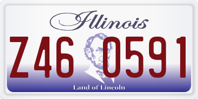 IL license plate Z460591