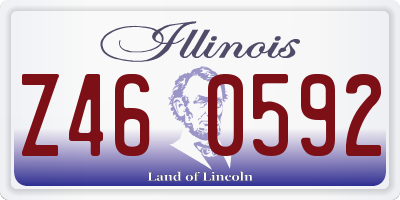 IL license plate Z460592