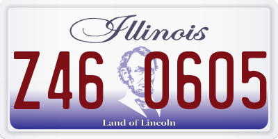 IL license plate Z460605