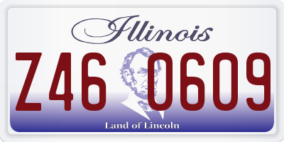 IL license plate Z460609