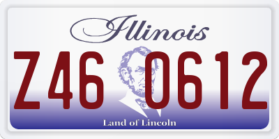 IL license plate Z460612