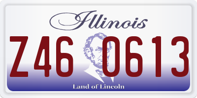 IL license plate Z460613