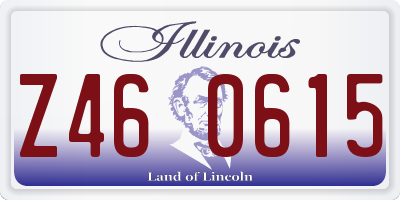 IL license plate Z460615