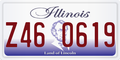 IL license plate Z460619