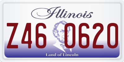 IL license plate Z460620