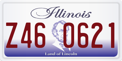 IL license plate Z460621